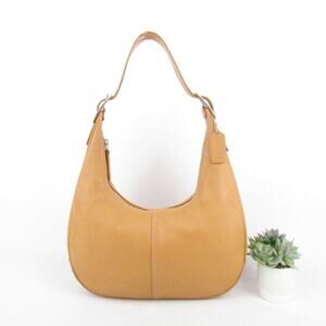 Coach Tan Leather Hobo Shoulder Bag